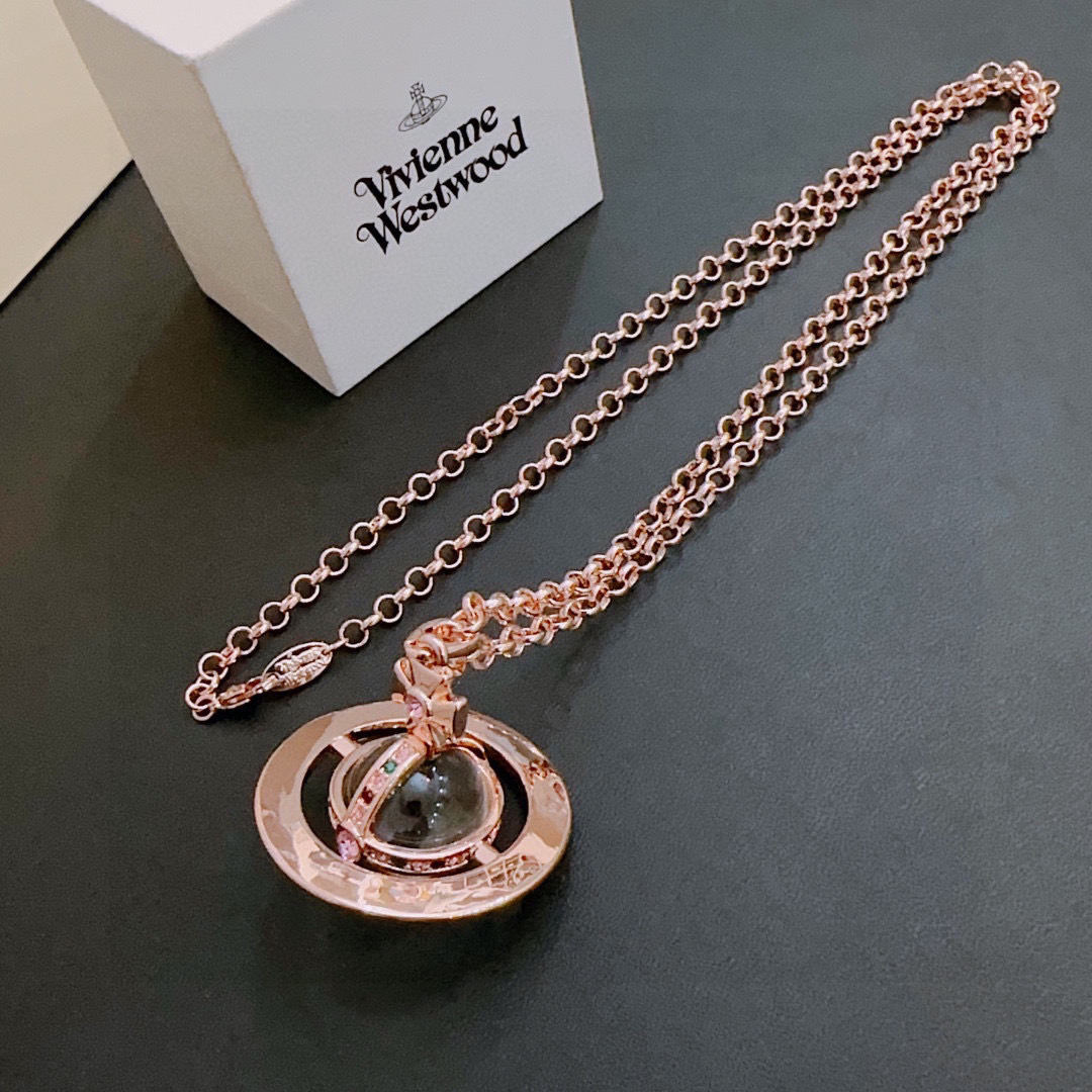      𝐕𝐢𝐯𝐢𝐞𝐧𝐧𝐞 𝐖𝐞𝐬𝐭𝐰𝐨𝐨𝐝🪐✨
经典大号土星项链（60cm）
项链vivienne w