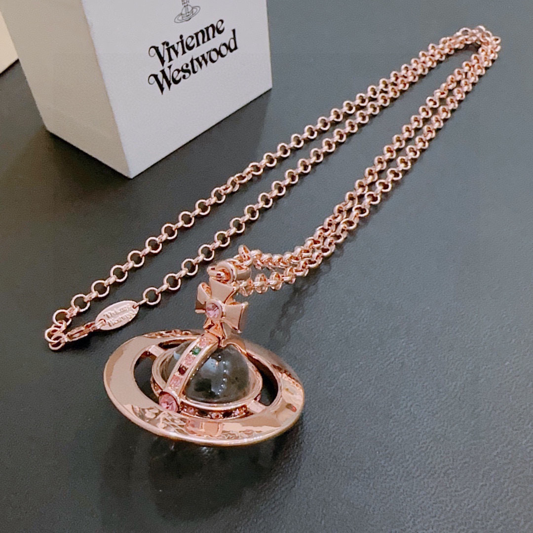      𝐕𝐢𝐯𝐢𝐞𝐧𝐧𝐞 𝐖𝐞𝐬𝐭𝐰𝐨𝐨𝐝🪐✨
经典大号土星项链（60cm）
项链vivienne w