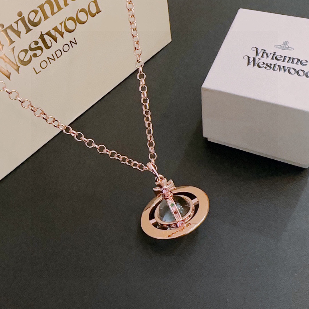      𝐕𝐢𝐯𝐢𝐞𝐧𝐧𝐞 𝐖𝐞𝐬𝐭𝐰𝐨𝐨𝐝🪐✨
经典大号土星项链（60cm）
项链vivienne w