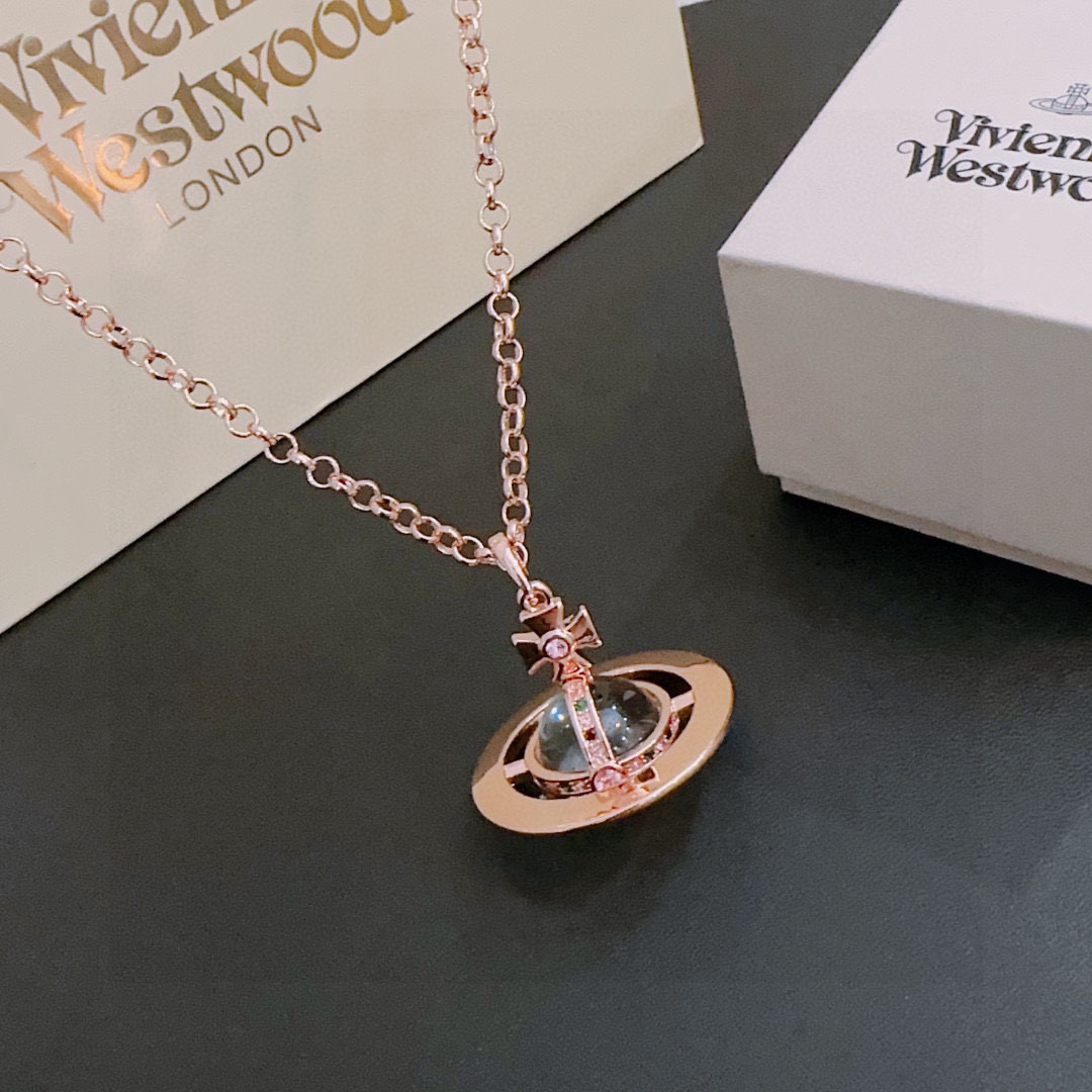     𝐕𝐢𝐯𝐢𝐞𝐧𝐧𝐞 𝐖𝐞𝐬𝐭𝐰𝐨𝐨𝐝🪐✨
经典大号土星项链（60cm）
项链vivienne w