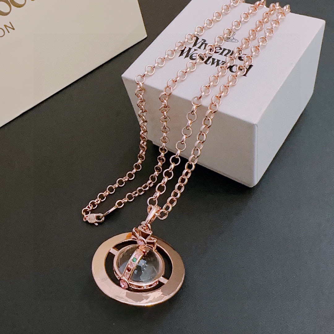      𝐕𝐢𝐯𝐢𝐞𝐧𝐧𝐞 𝐖𝐞𝐬𝐭𝐰𝐨𝐨𝐝🪐✨
经典大号土星项链（60cm）
项链vivienne w