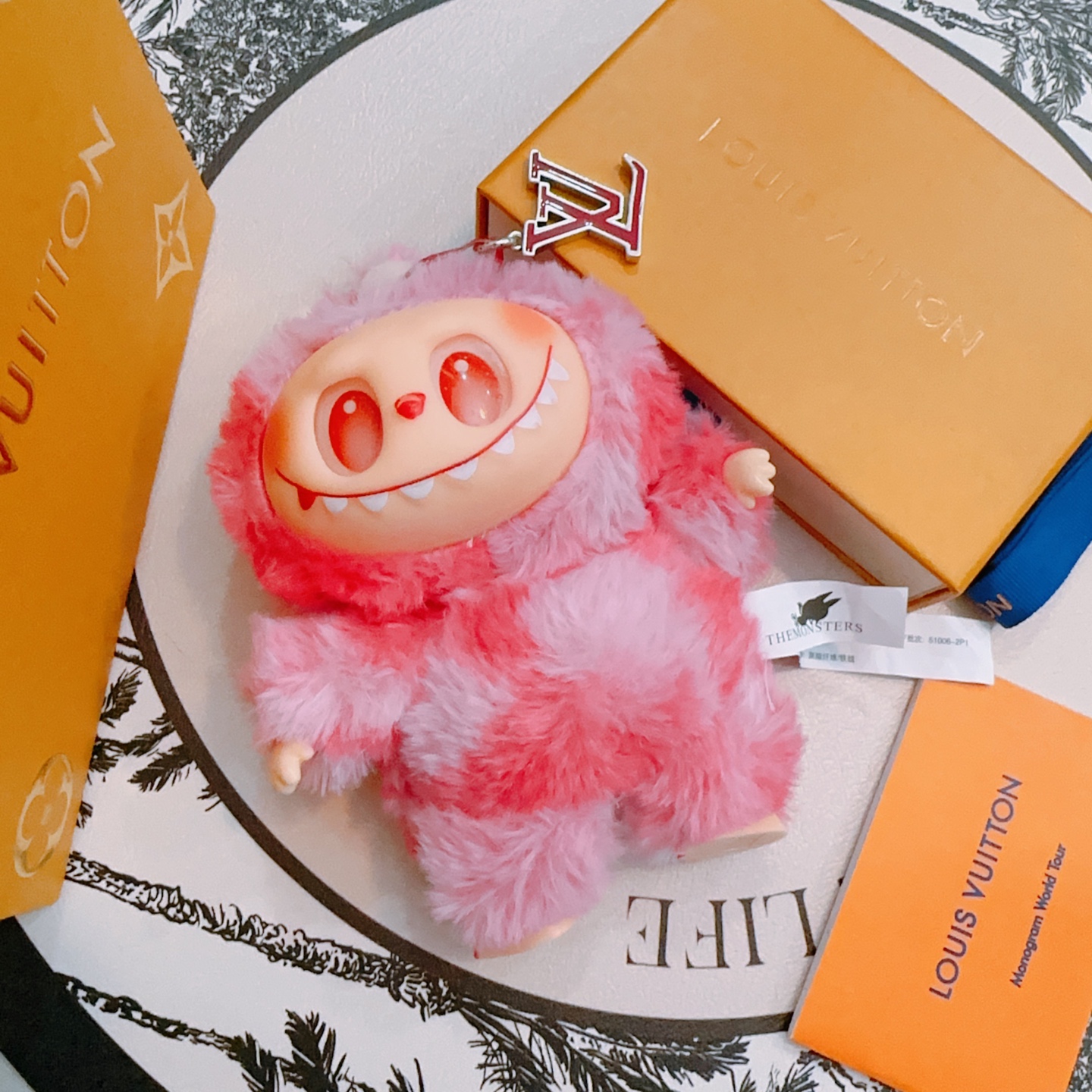 Louis Vuitton x Labubu Anger Forest Bag Charm Key Chain 5 i1751031573864 593 0 3