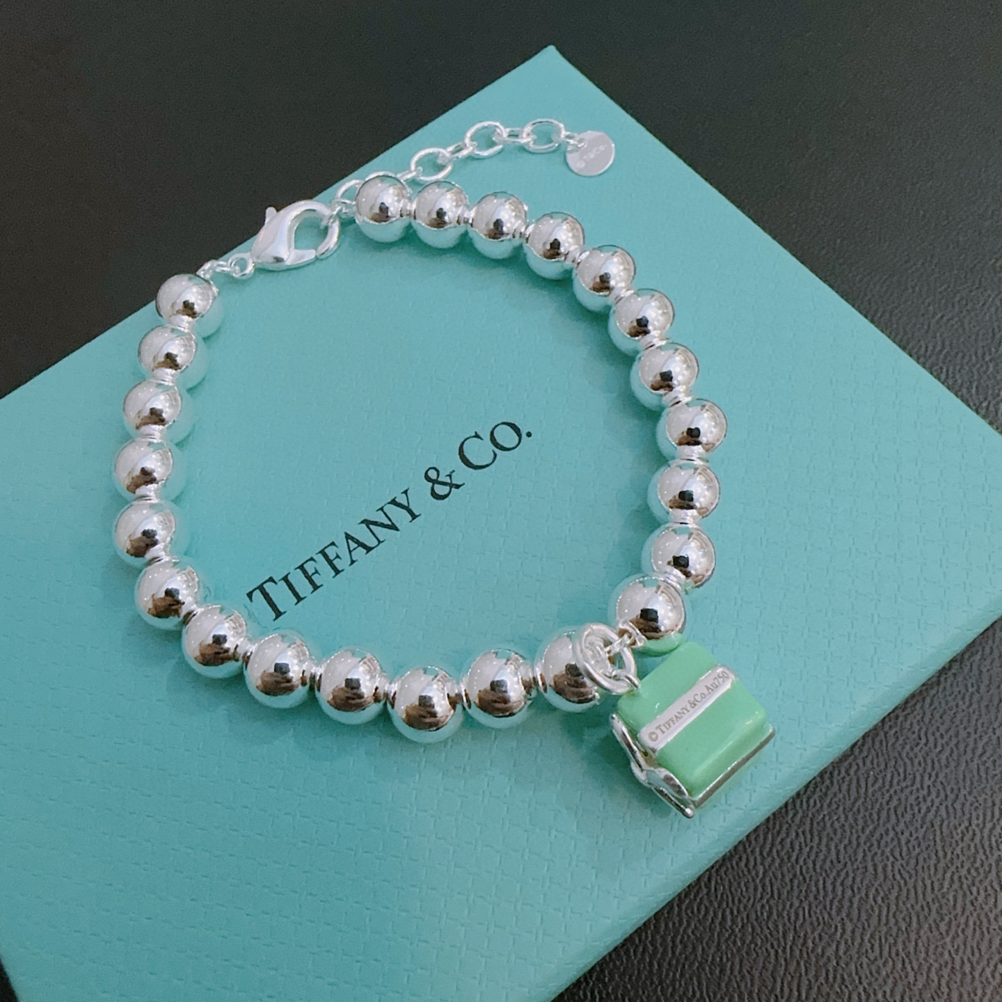   蒂芙尼🩵 TIFFNY&CO. 专柜精工银版本手链   明星同款 复古做旧风 原版复刻 纯手工打造 