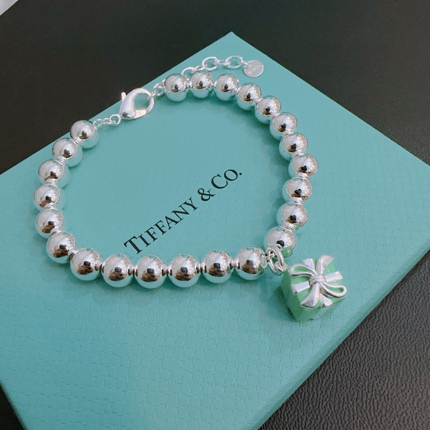   蒂芙尼🩵 TIFFNY&CO. 专柜精工银版本手链   明星同款 复古做旧风 原版复刻 纯手工打造 