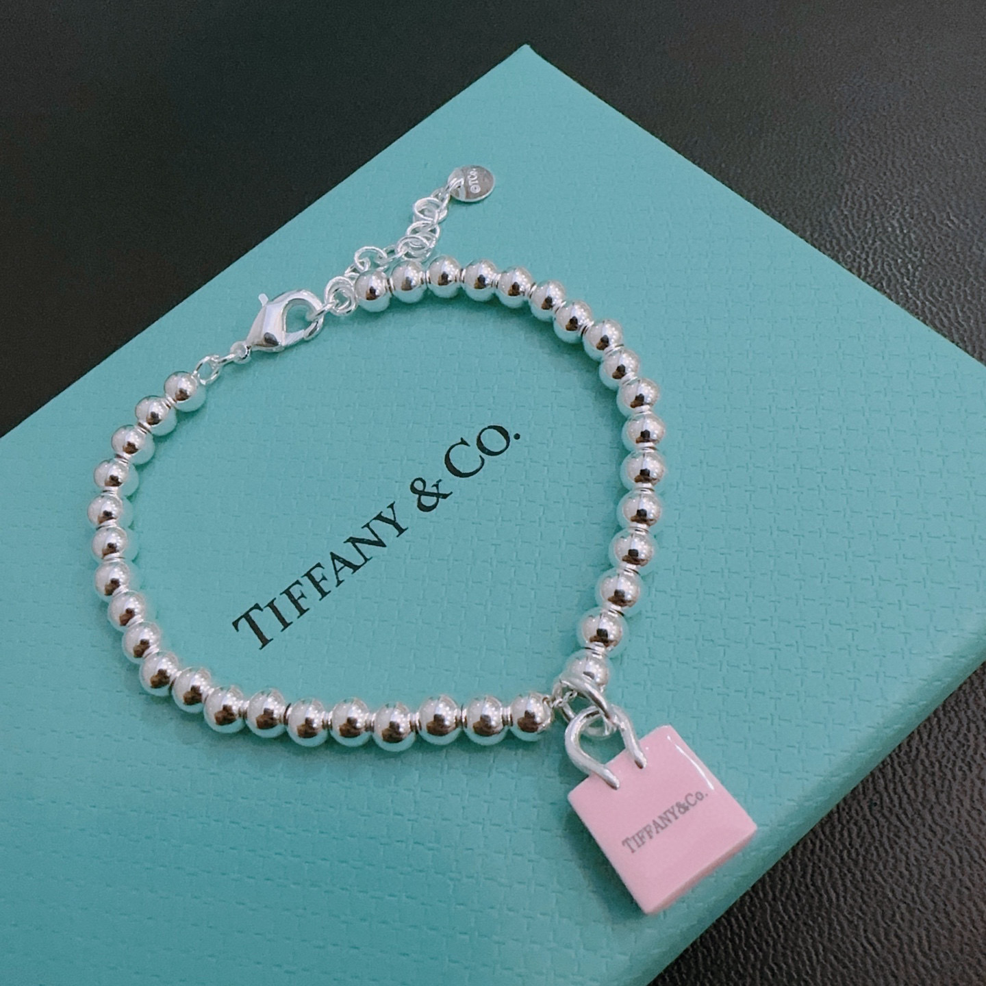   蒂芙尼🩵 TIFFNY&CO. 专柜精工银版本手链   明星同款 复古做旧风 原版复刻 纯手工打造 
