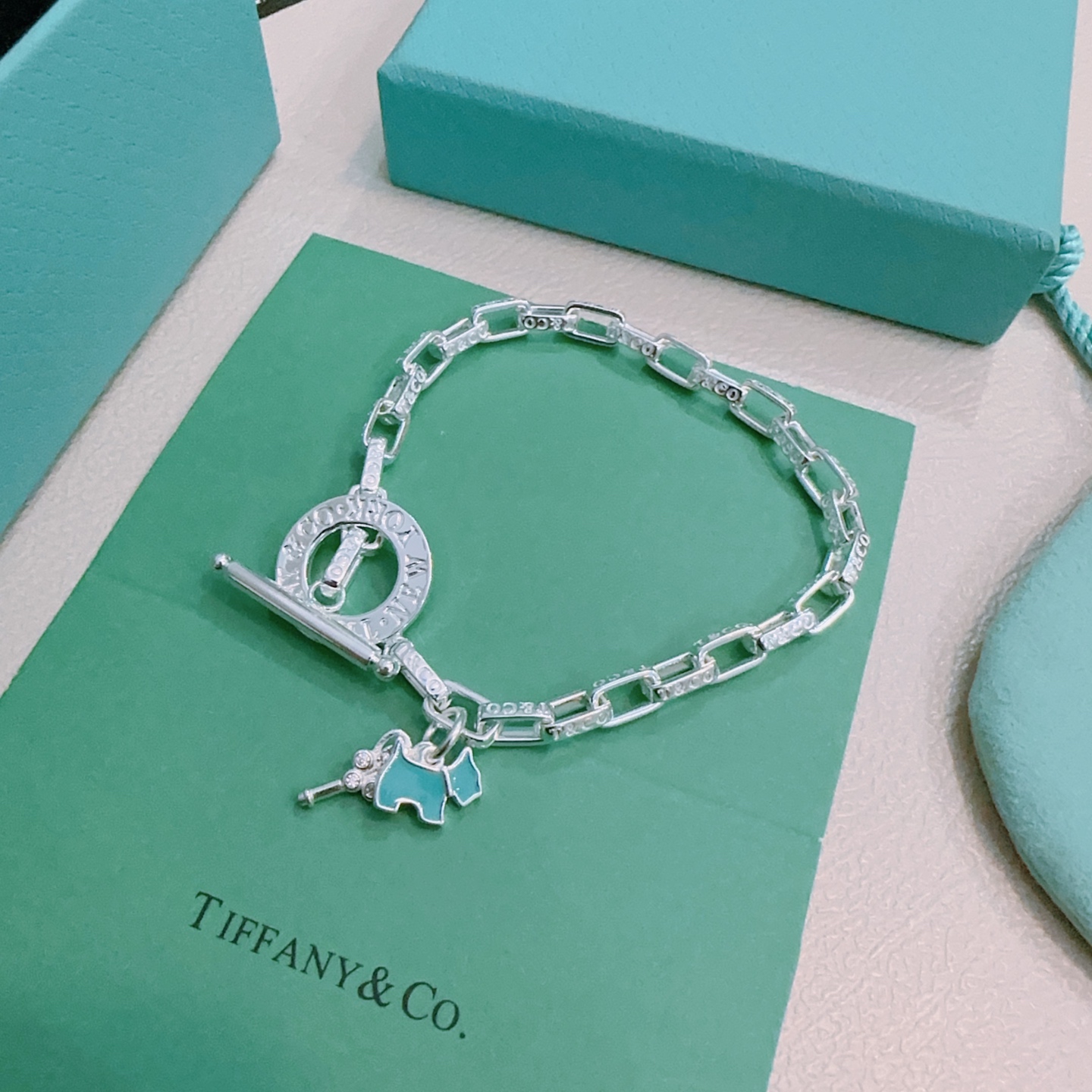   正品新款蒂芙尼手链🩵 TIFFNY&CO. 专柜精工版本银风格手链 明星同款 原版复刻 纯手工打造 