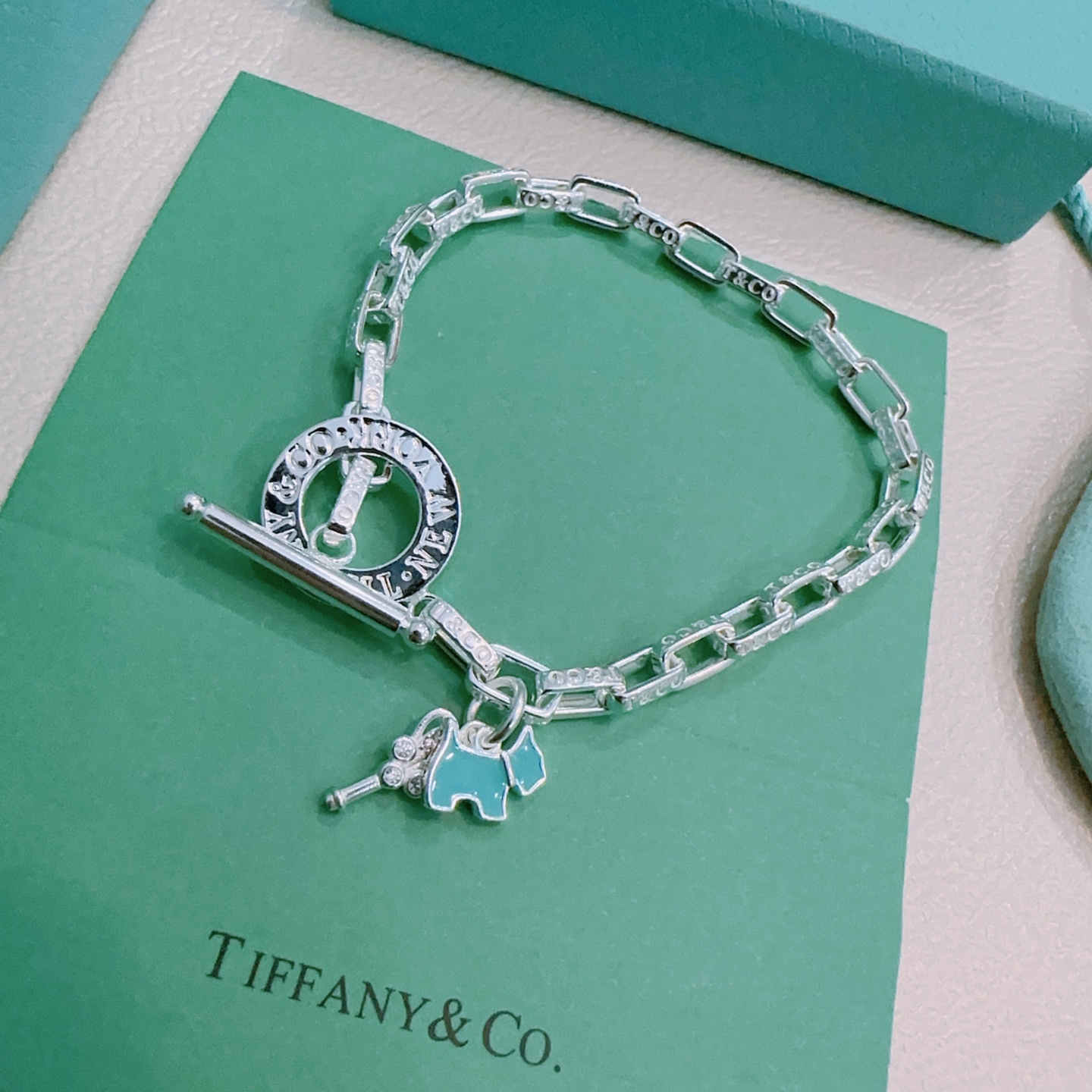   正品新款蒂芙尼手链🩵 TIFFNY&CO. 专柜精工版本银风格手链 明星同款 原版复刻 纯手工打造 