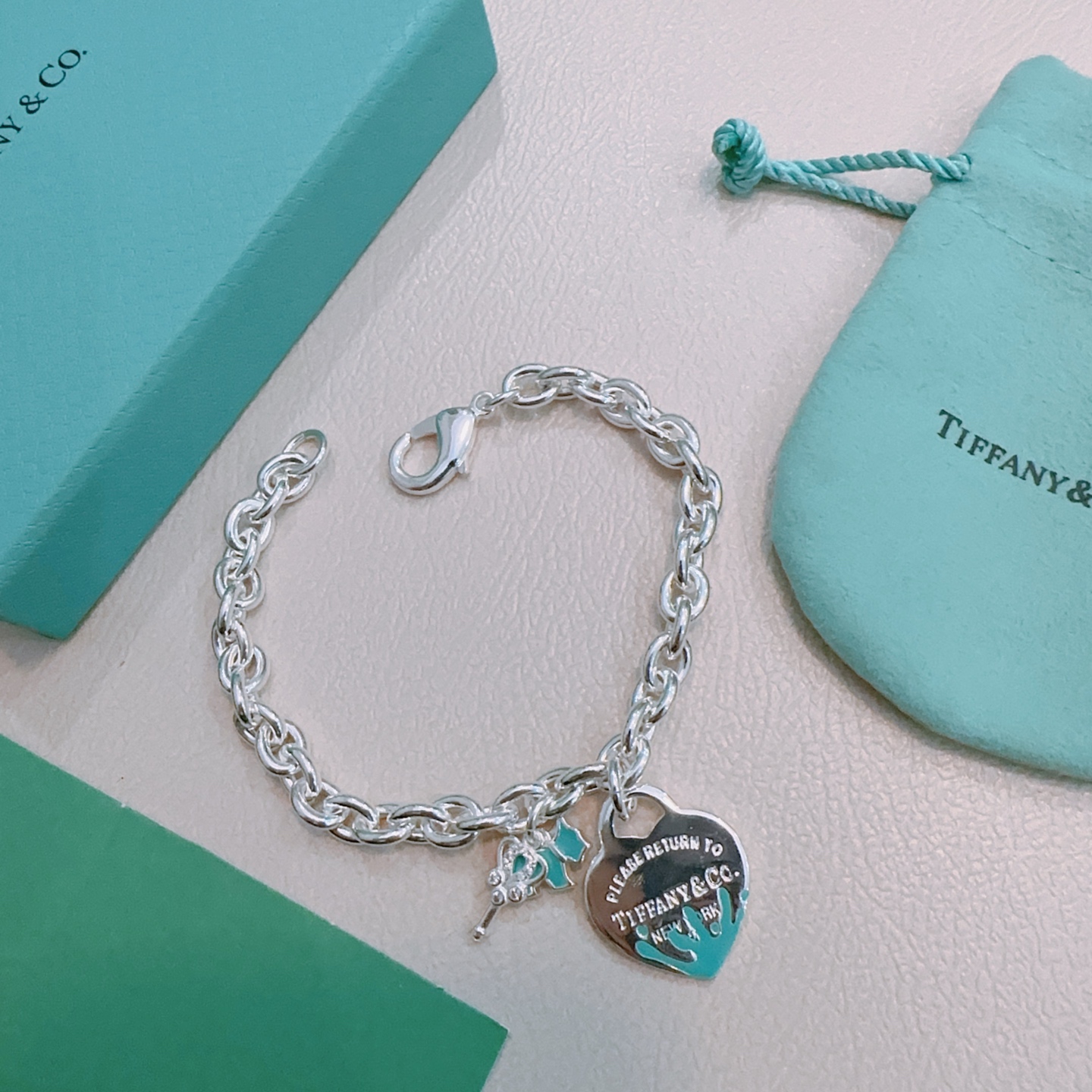   正品新款蒂芙尼手链🩵 TIFFNY&CO. 专柜精工版本银风格手链 明星同款 原版复刻 纯手工打造 