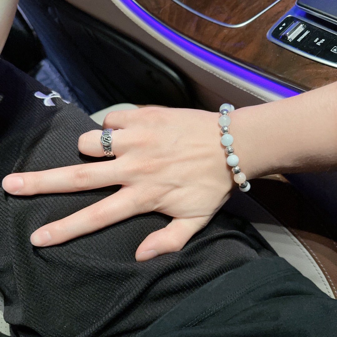    西太后专柜精工版本 多元素天然石玛瑙泰银风格手链 明星同款 复古做旧风 原版复刻 纯手工打造 ～正