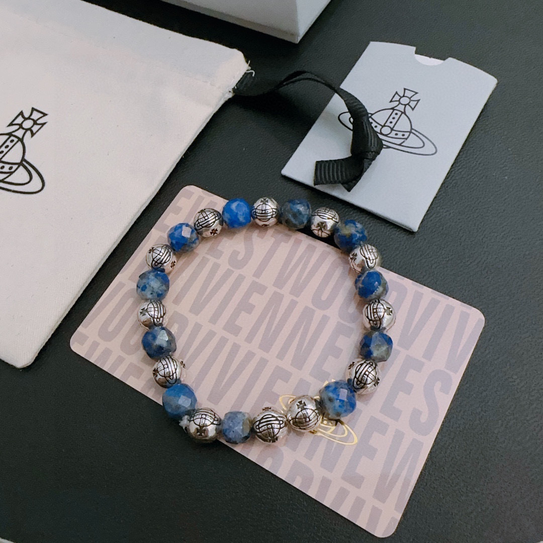    西太后专柜精工版本 多元素天然石玛瑙泰银风格手链 明星同款 复古做旧风 原版复刻 纯手工打造 ～正