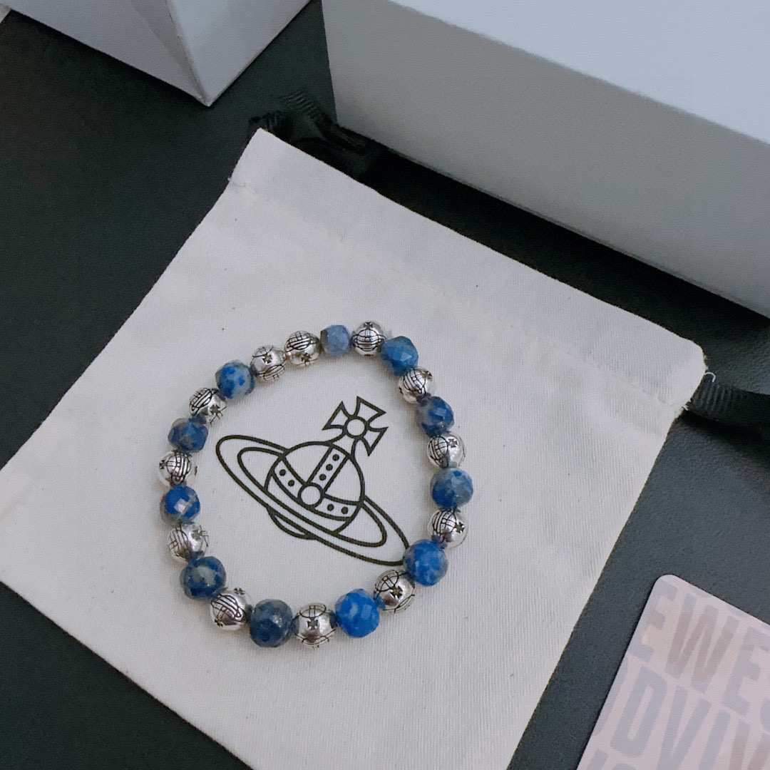    西太后专柜精工版本 多元素天然石玛瑙泰银风格手链 明星同款 复古做旧风 原版复刻 纯手工打造 ～正