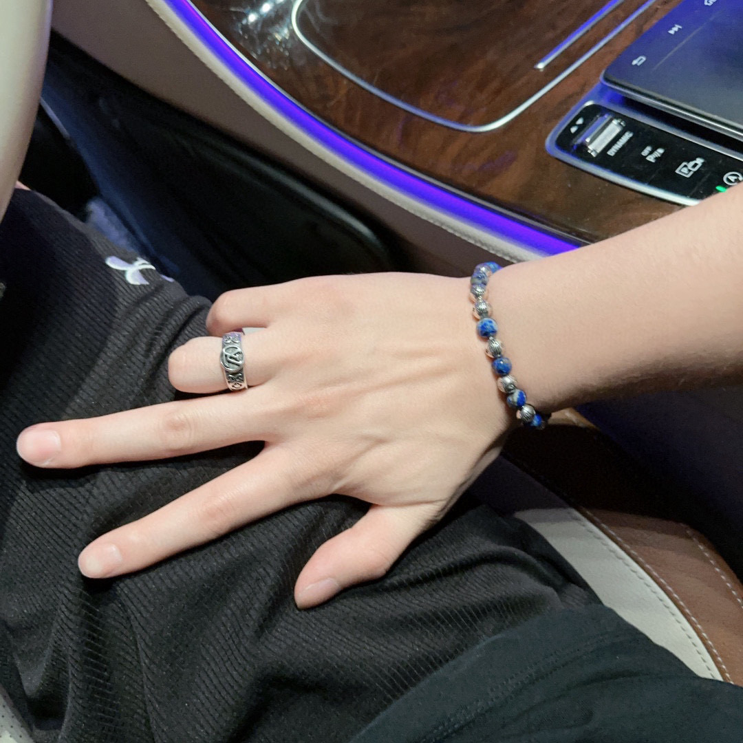    西太后专柜精工版本 多元素天然石玛瑙泰银风格手链 明星同款 复古做旧风 原版复刻 纯手工打造 ～正