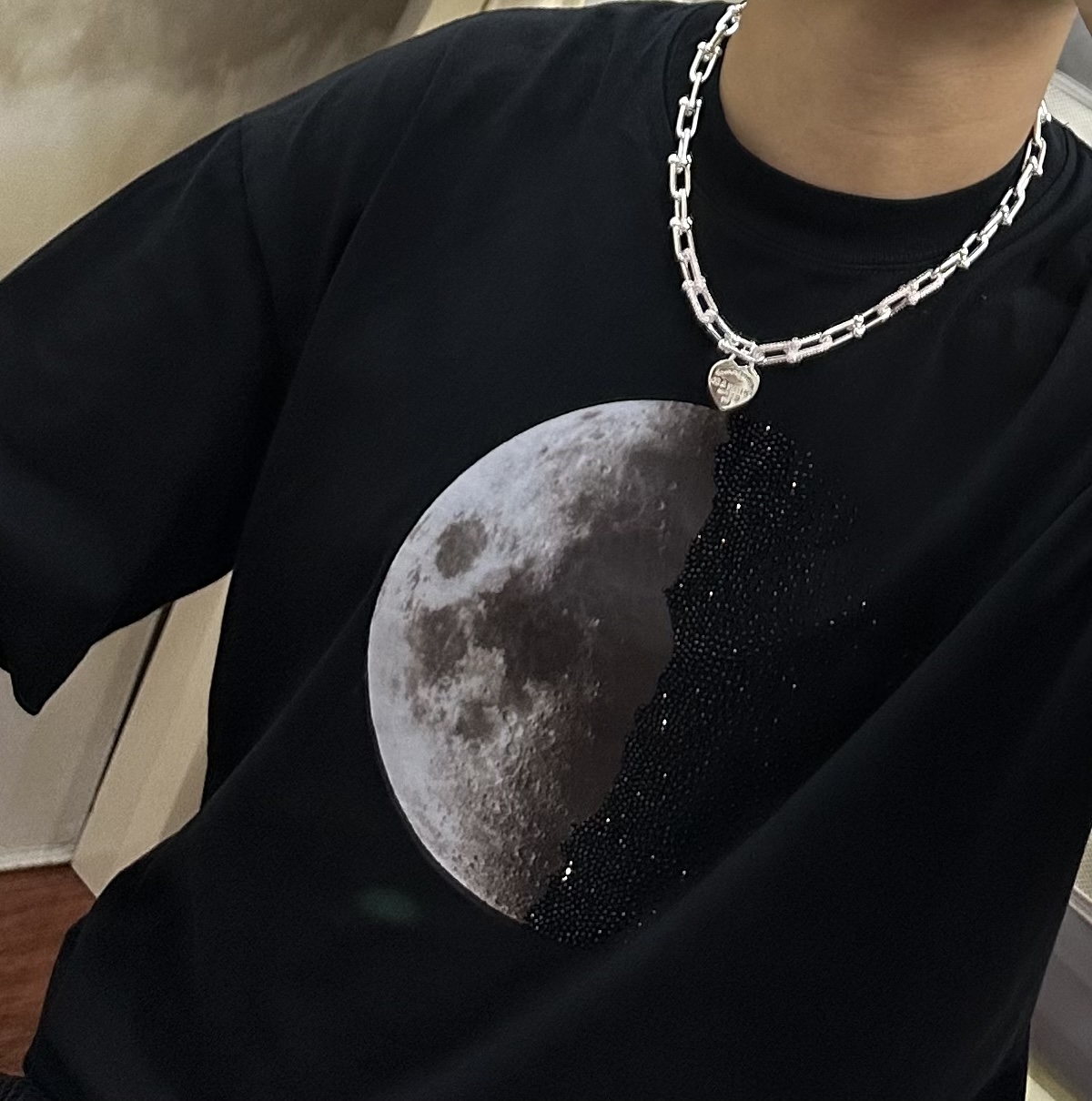  蒂芙尼项链🩵 TIFFNY&CO. 专柜精工银版本   明星同款 复古做旧风 原版复刻 纯手工打造 ～