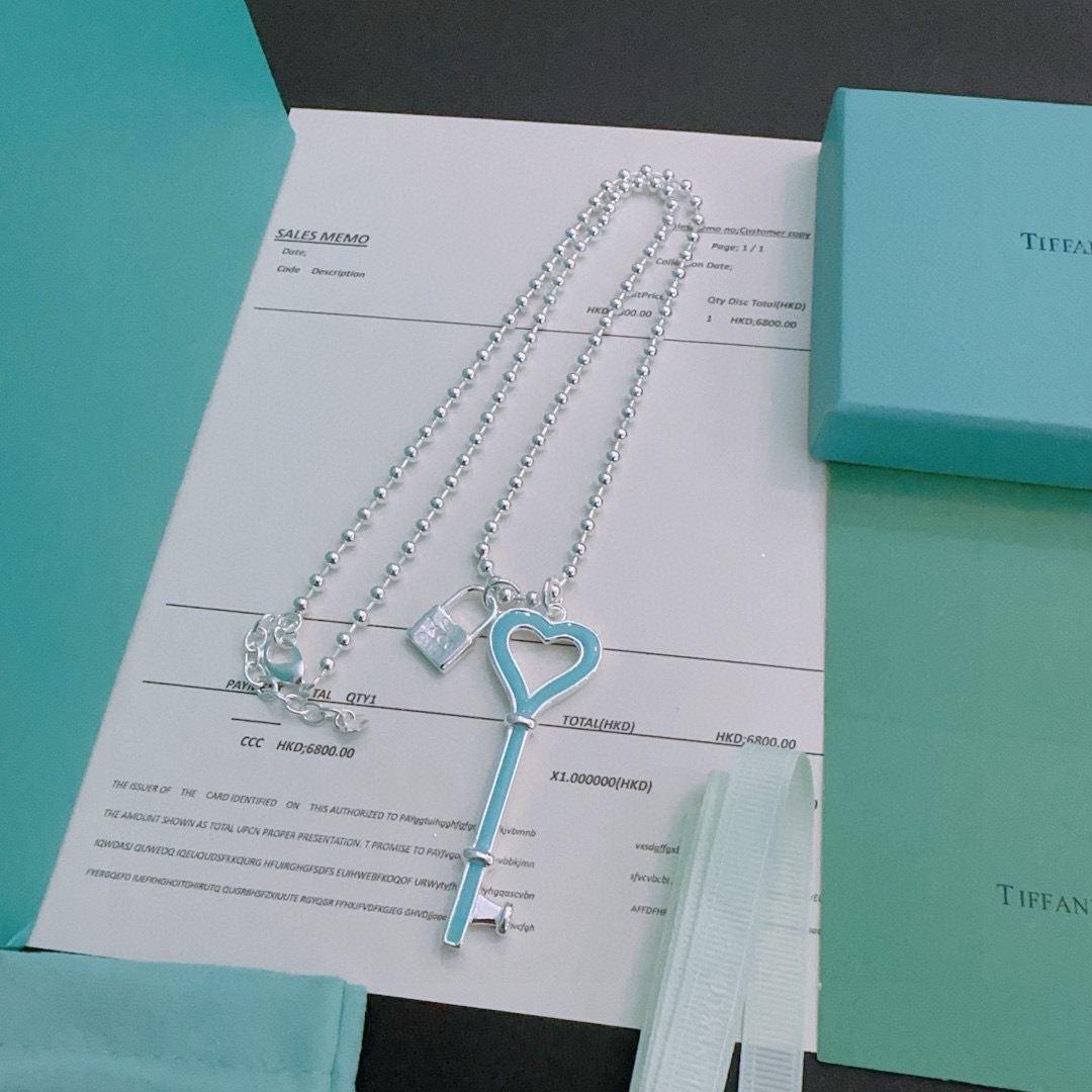   蒂芙尼🩵 TIFFNY&CO. 专柜精工银版本   明星同款 复古做旧风 原版复刻 纯手工打造 ～正