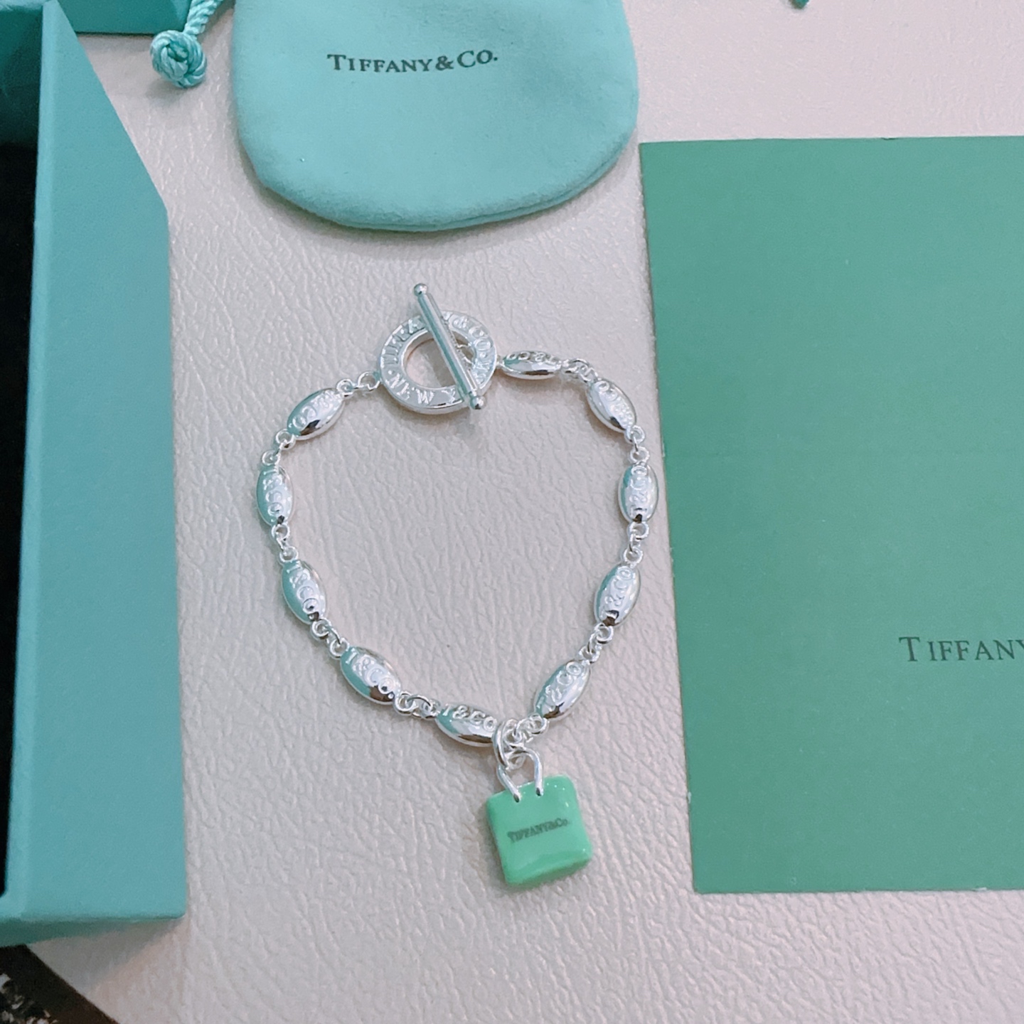   蒂芙尼手链🩵 TIFFNY&CO. 专柜精工银版本手链   明星同款 复古做旧风 原版复刻 纯手工打
