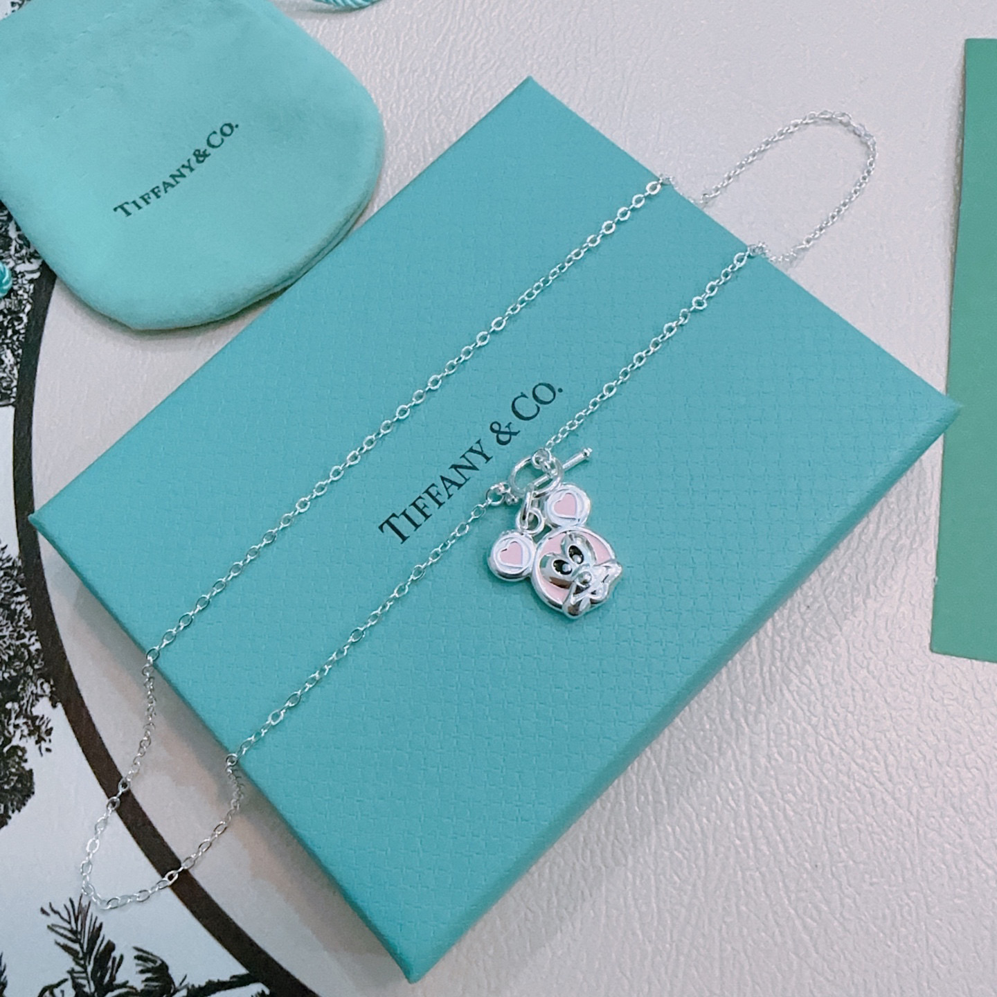   蒂芙尼🩵 TIFFNY&CO. 专柜精工银版本   明星同款 复古做旧风 原版复刻 纯手工打造 ～正