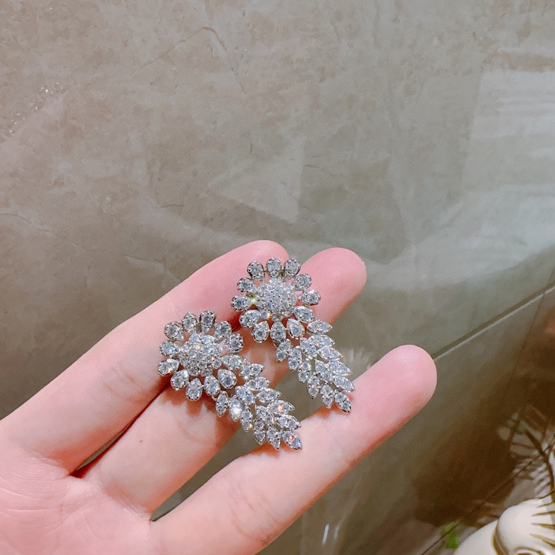  独家订制 ✨Tiff 蒂芙尼耳环纪念款  花絮 马眼 耳钉💘采用高碳钻 💎 顶级亚金材质镶嵌 铂金镶钻
