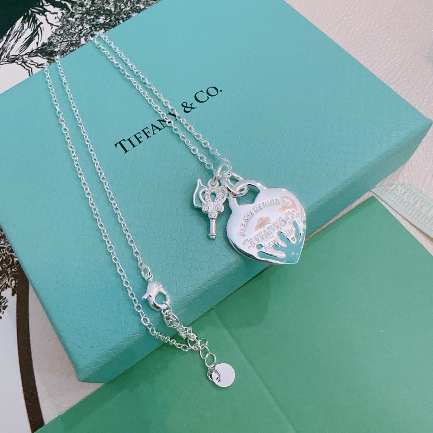   蒂芙尼项链🩵 TIFFNY&CO. 专柜精工银版本   明星同款 复古做旧风 原版复刻 纯手工打造 
