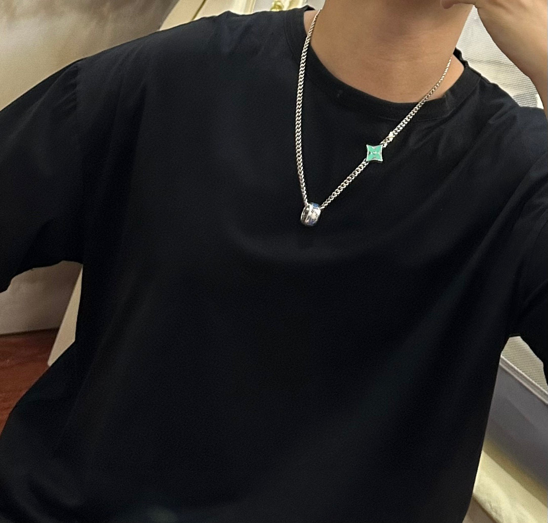     路易威登 LV项链🇷🇼原单货🇷🇼专柜新款开模复古潮流时尚必备 男女均可佩戴 情侣款同款 摇滚朋克