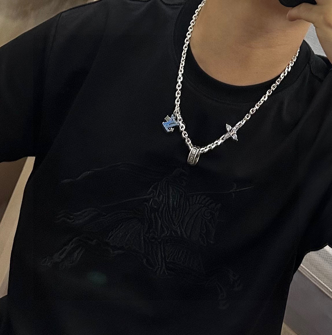     路易威登 LV项链🇷🇼原单货🇷🇼专柜新款开模复古潮流时尚必备 男女均可佩戴 情侣款同款 摇滚朋克