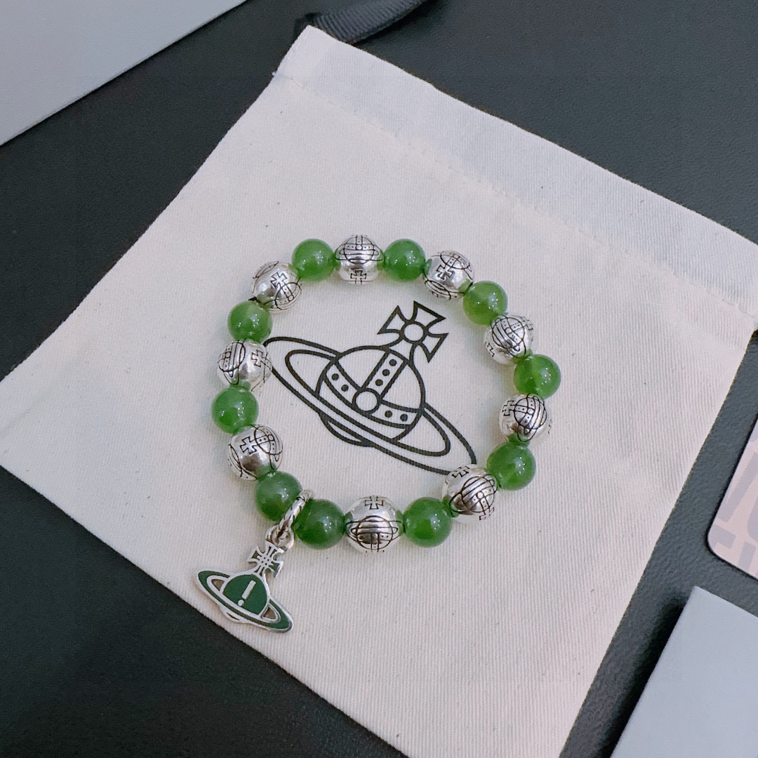    西太后专柜精工版本 多元素玛瑙泰银风格手链 明星同款 复古做旧风 原版复刻 纯手工打造 ～正品开模