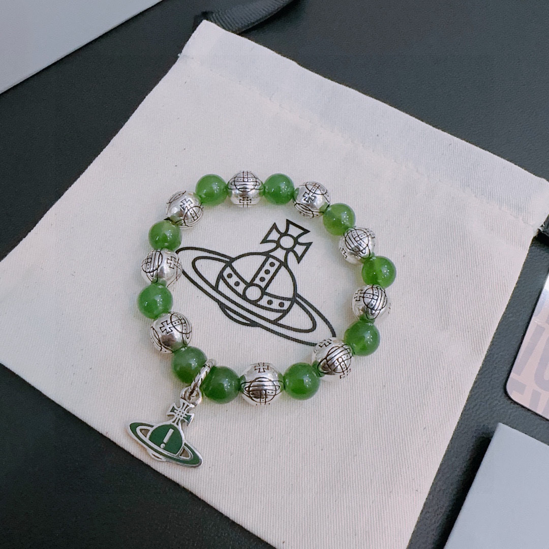    西太后专柜精工版本 多元素玛瑙泰银风格手链 明星同款 复古做旧风 原版复刻 纯手工打造 ～正品开模