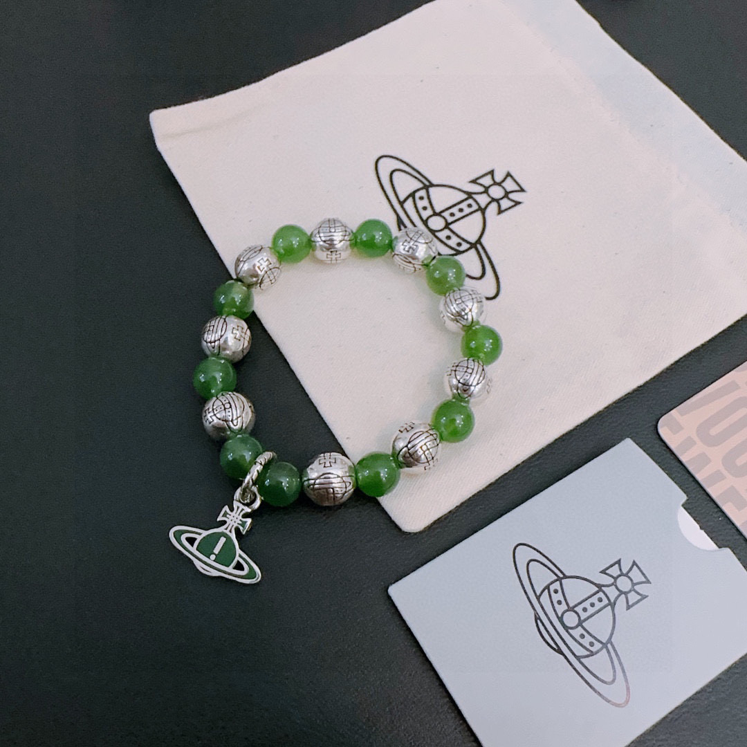    西太后专柜精工版本 多元素玛瑙泰银风格手链 明星同款 复古做旧风 原版复刻 纯手工打造 ～正品开模