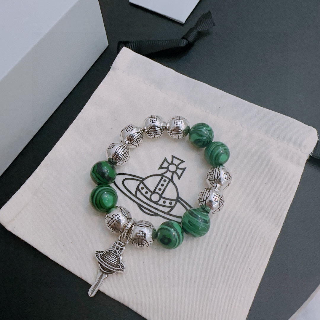   西太后专柜精工版本（大号） 多元素玛瑙泰银风格手链 明星同款 复古做旧风 原版复刻 纯手工打造 ～正