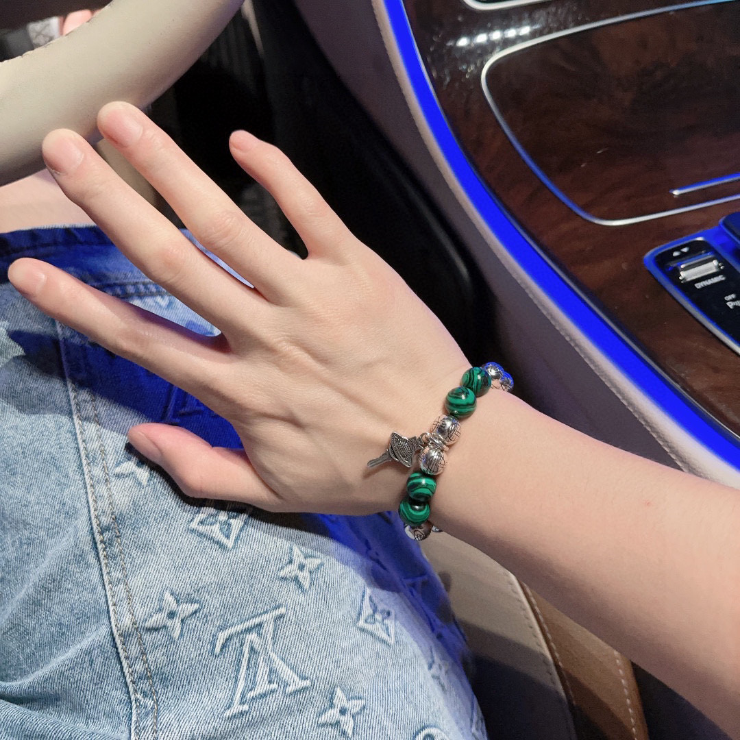   西太后专柜精工版本（大号） 多元素玛瑙泰银风格手链 明星同款 复古做旧风 原版复刻 纯手工打造 ～正