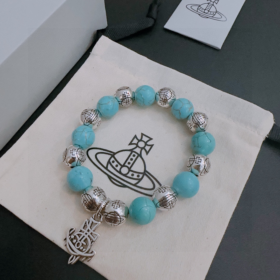   西太后专柜精工版本（大号） 多元素玛瑙泰银风格手链 明星同款 复古做旧风 原版复刻 纯手工打造 ～正