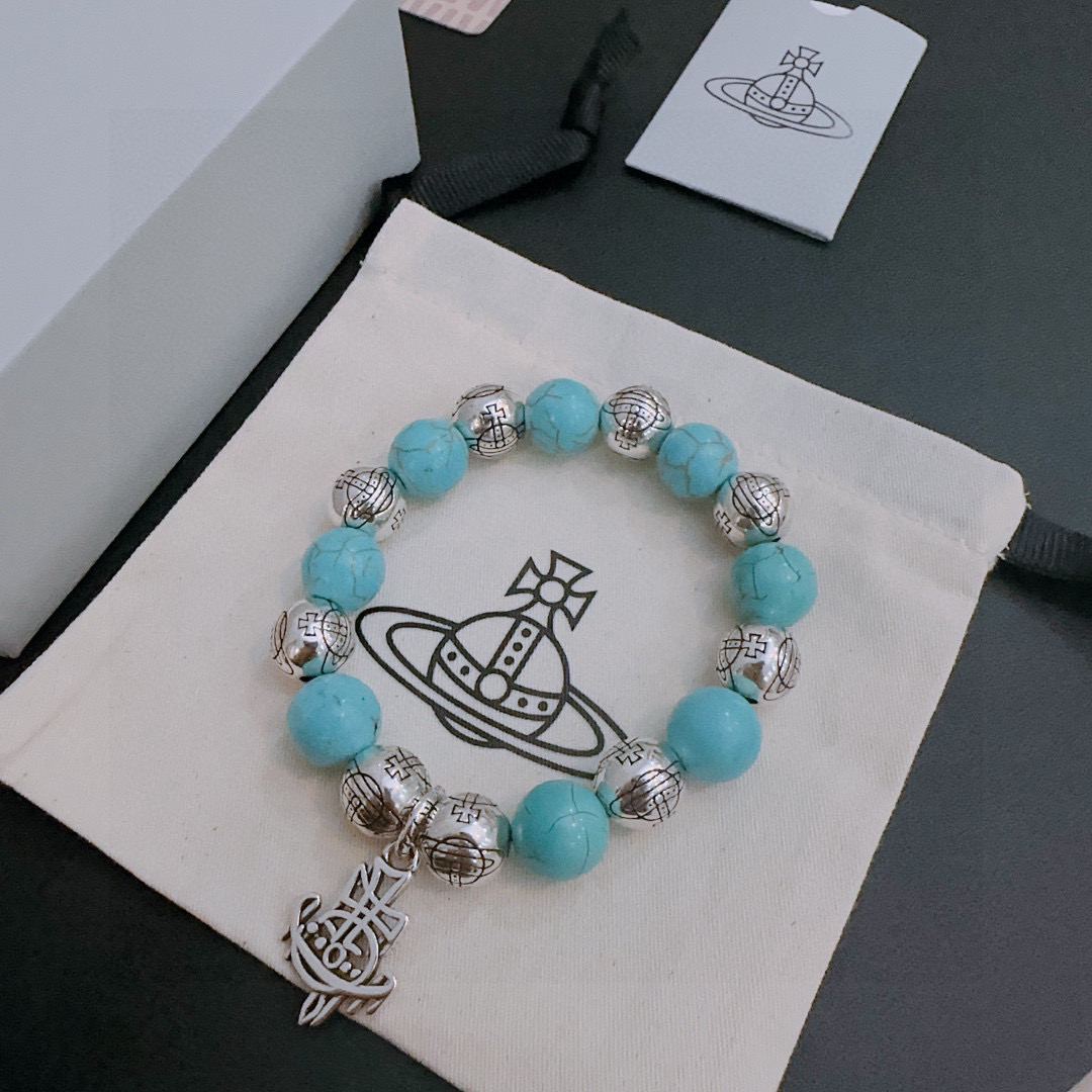   西太后专柜精工版本（大号） 多元素玛瑙泰银风格手链 明星同款 复古做旧风 原版复刻 纯手工打造 ～正