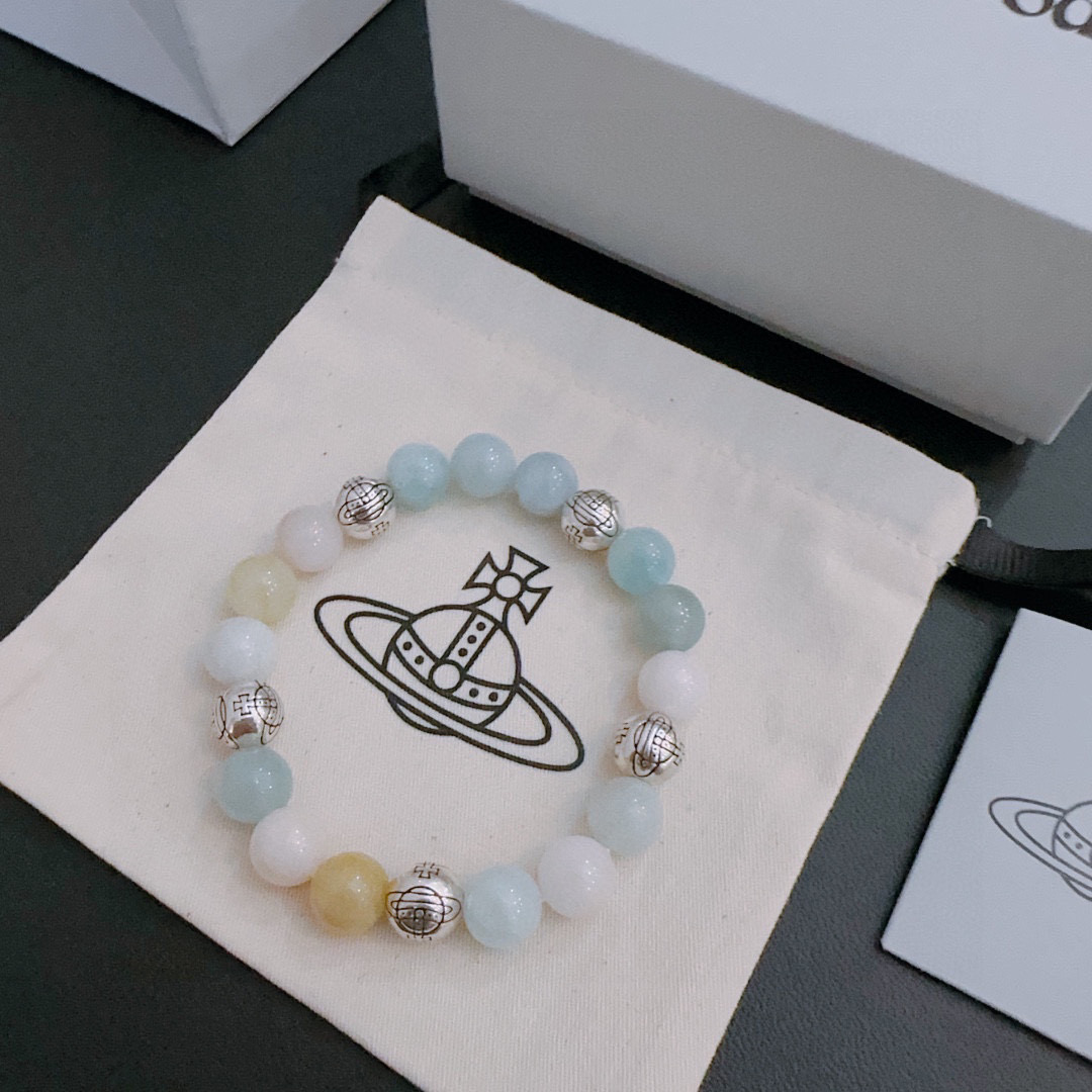    西太后专柜精工版本 多元素玛瑙泰银风格手链 明星同款 复古做旧风 原版复刻 纯手工打造 ～正品开模
