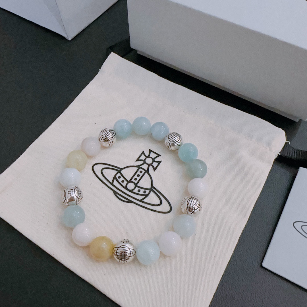    西太后专柜精工版本 多元素玛瑙泰银风格手链 明星同款 复古做旧风 原版复刻 纯手工打造 ～正品开模