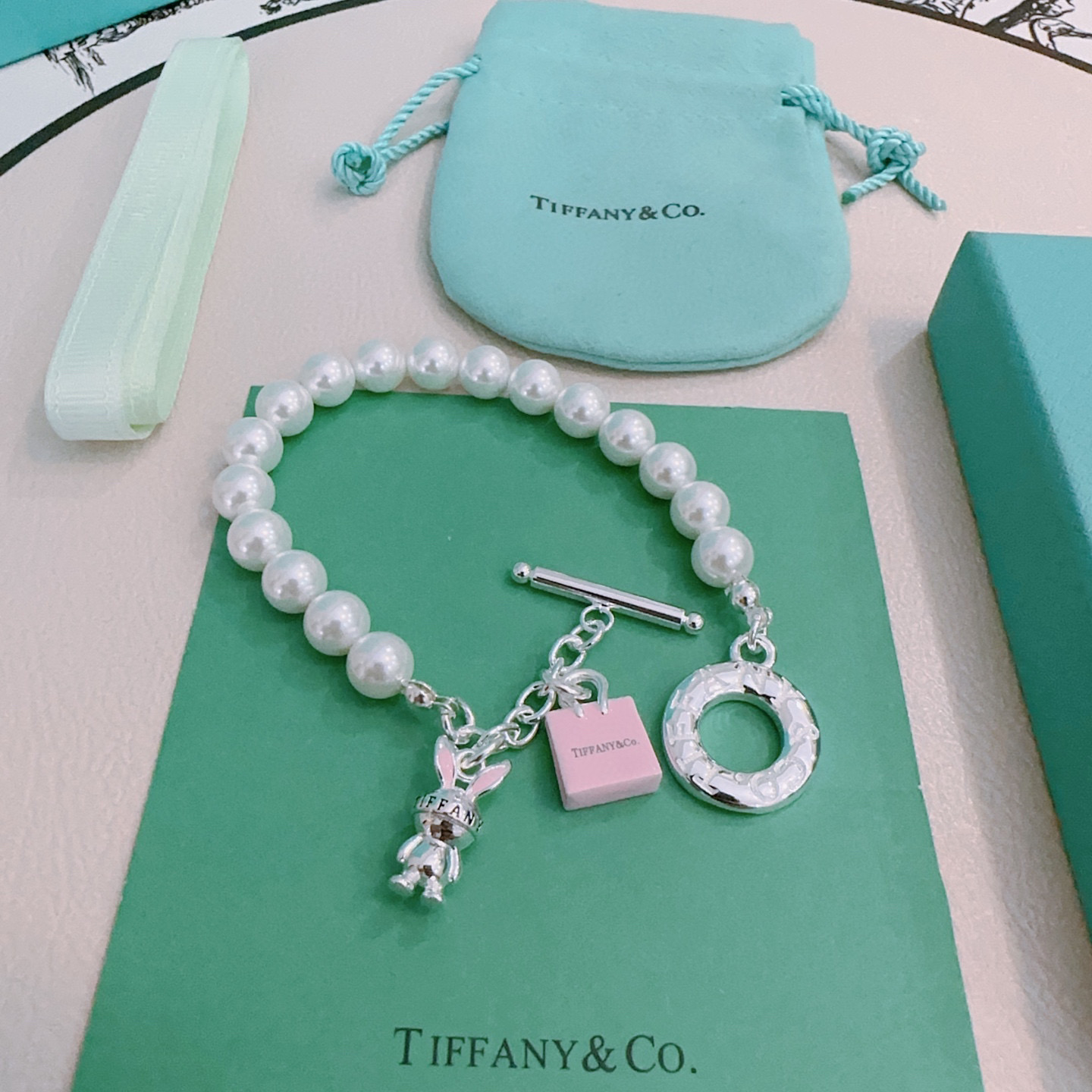   正品新款蒂芙尼手链🩵 TIFFNY&CO. 专柜精工版本  多元素玛瑙银风格手链 明星同款 复古做旧