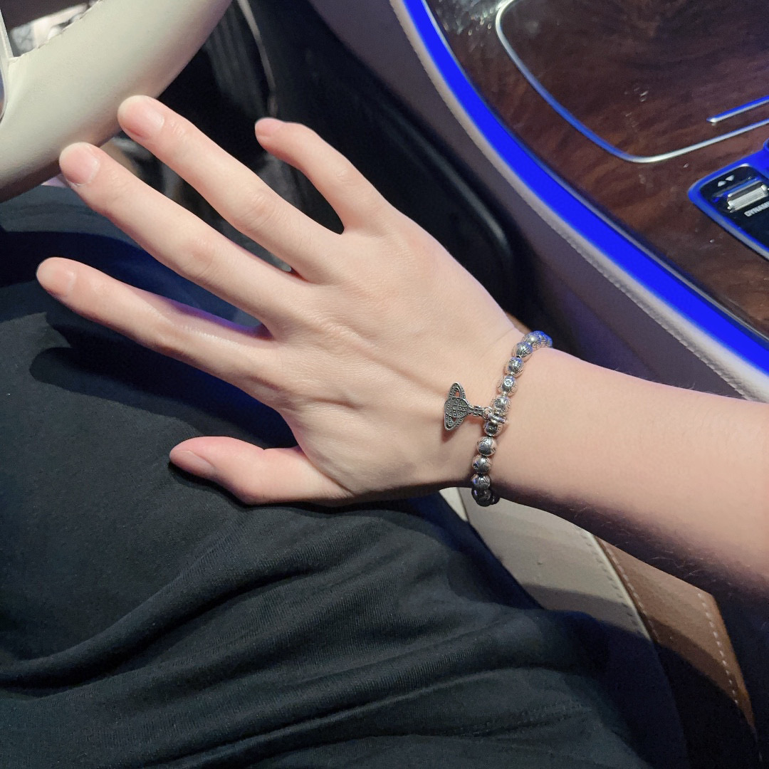    西太后专柜精工版本 多元素泰银风格手链 明星同款 复古做旧风 原版复刻 纯手工打造 ～正品开模💝潮