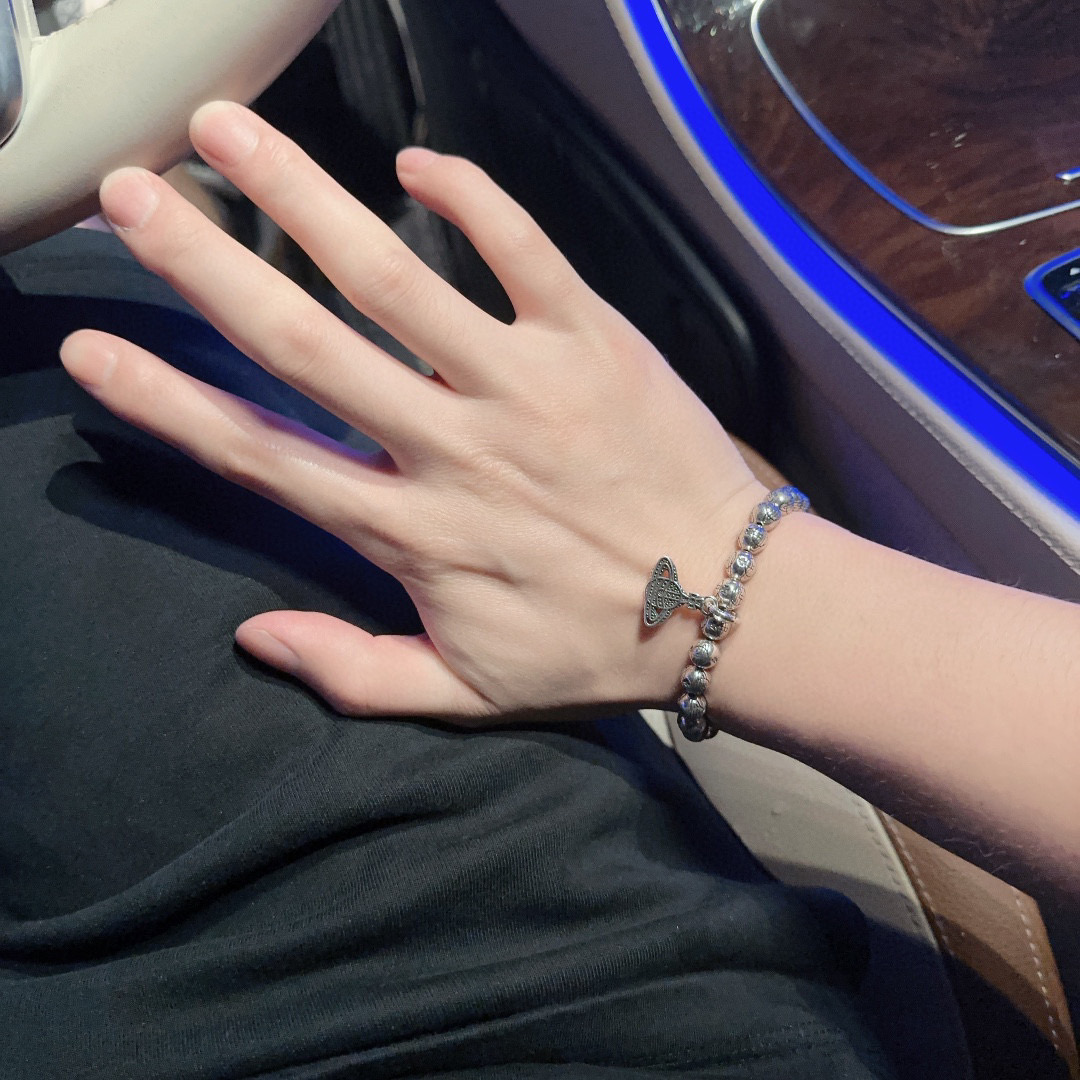    西太后专柜精工版本 多元素泰银风格手链 明星同款 复古做旧风 原版复刻 纯手工打造 ～正品开模💝潮