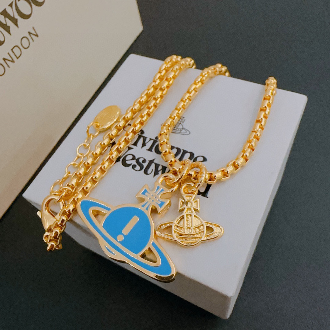      𝐕𝐢𝐯𝐢𝐞𝐧𝐧𝐞 𝐖𝐞𝐬𝐭𝐰𝐨𝐨𝐝🪐✨
高品质经典大土星项链男女同款
项链vivienne w