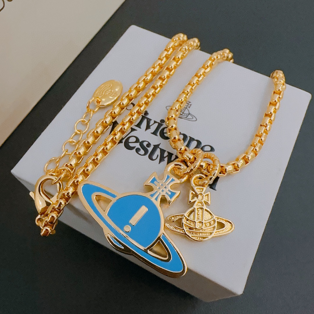      𝐕𝐢𝐯𝐢𝐞𝐧𝐧𝐞 𝐖𝐞𝐬𝐭𝐰𝐨𝐨𝐝🪐✨
高品质经典大土星项链男女同款
项链vivienne w