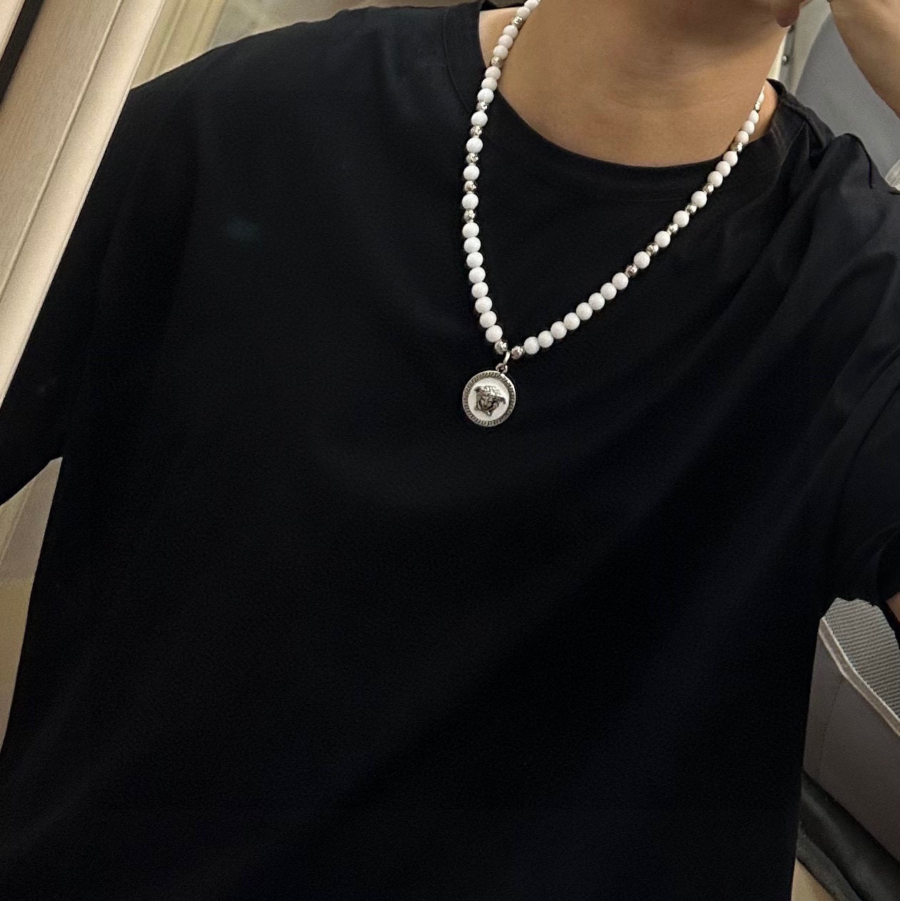 “Superstitious Silver Necklaces for Men and Women: Retro Fashion with Punk Style” - 图片 7