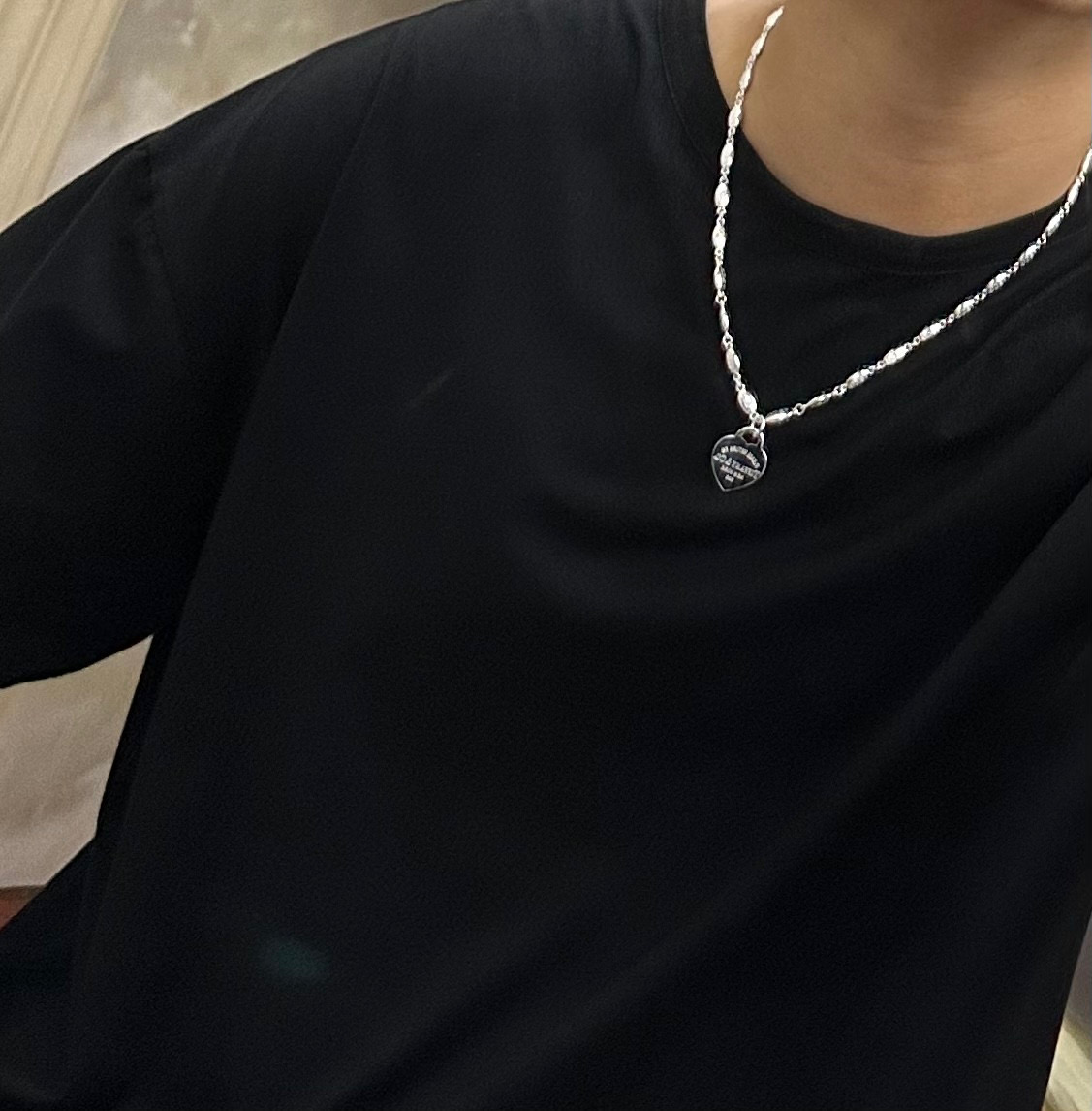   蒂芙尼🩵 TIFFNY&CO. 专柜精工银版本   明星同款 复古做旧风 原版复刻 纯手工打造 ～正