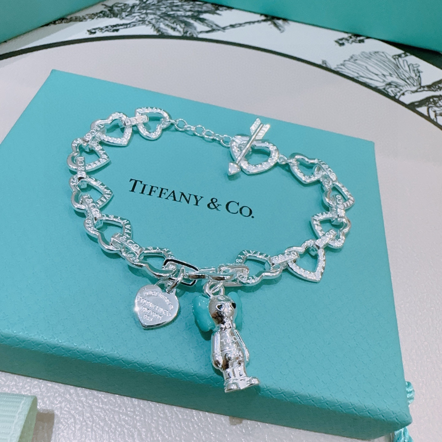   正品新款蒂芙尼手链🩵 TIFFNY&CO. （奢华款）字体细节拉满 专柜精工银版本手链   明星同款