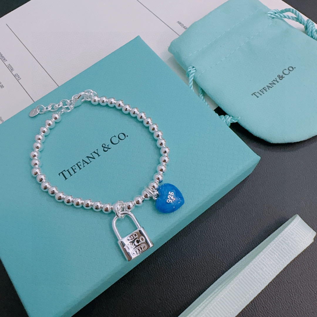 蒂芙尼🩵 TIFFNY&CO. 专柜精工银版本手链 明星同款 复古做旧风 原版复刻 纯手工打造 ～正品开
