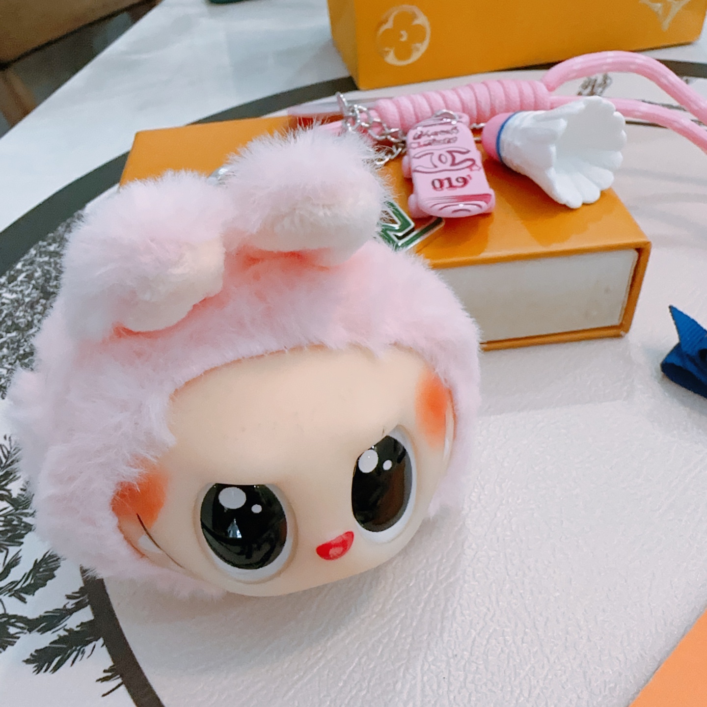 新品拉布布LV联名钥匙扣 lv包包扣 最新款包包挂饰档次更高明星同款Anger Forest系列经典款联