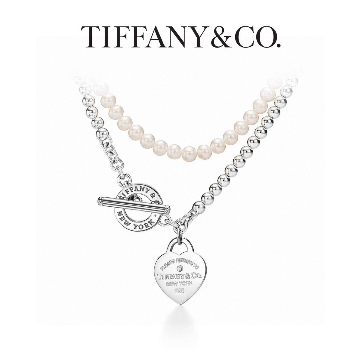 NO:557719,Tiffany & Co. Necklace TIFFNY&CO. Counter Seiko Silver Version (Necklace and Bracelet Double Strap) Same Style as Stars Retro Old Style Original Re-Engraved Handmade ~ Genuine Open Mold Trendy Fashion Must-Have Can Be Weared by Men and Women Same Style for Couples Rock and Punk Silver Style Trendy and Versatile Same Style as Official Website (55cm), Boutique Jewelry, Tiffany, Necklace, Bracelet19860909蒂芙尼项链 TIFFNY&CO. 专柜精工银版本（可项链手链双带）明星同款 复古做旧风 原版复刻 纯手工打造 ～正品开模潮流时尚必备 男女均可佩戴 情侣款同款 摇滚朋克银风格 潮流百搭 官网同款（55cm）,饰品精品,tiffany,necklace,bracelet,Jewelry