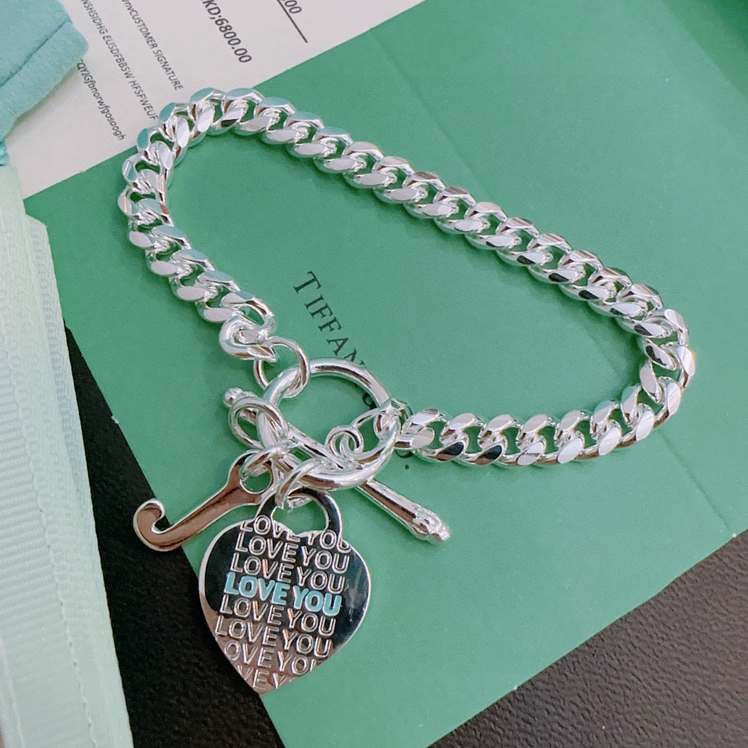 Tiffany & Co. Style Sterling Silver Bracelet - Vintage Rock Punk Design 2 i1760438657246 5288 0 0