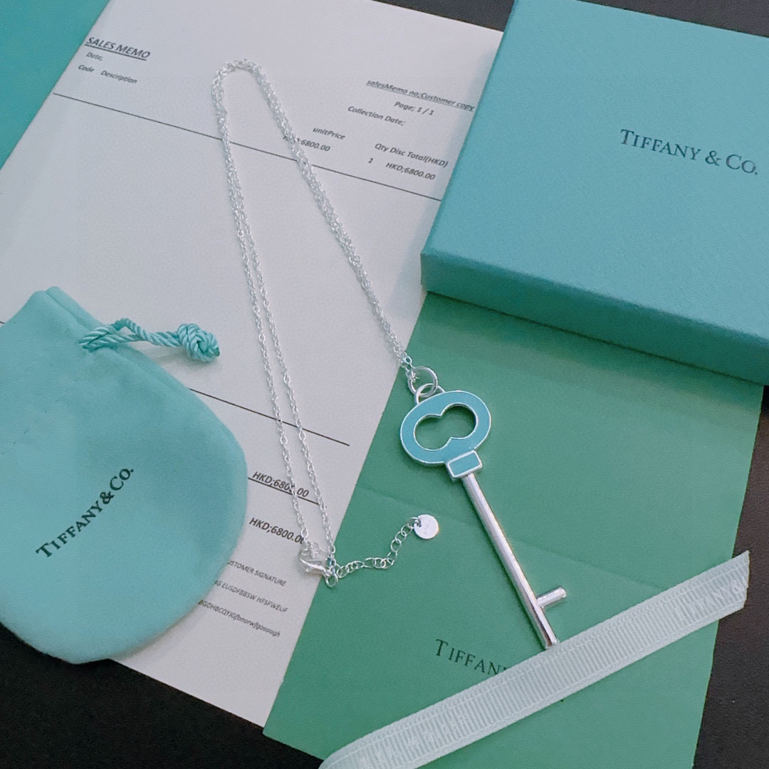 Tiffany & Co. Silver Pendant Necklace, 60cm Adjustable Chain 2 i1760439068244 4815 0 0