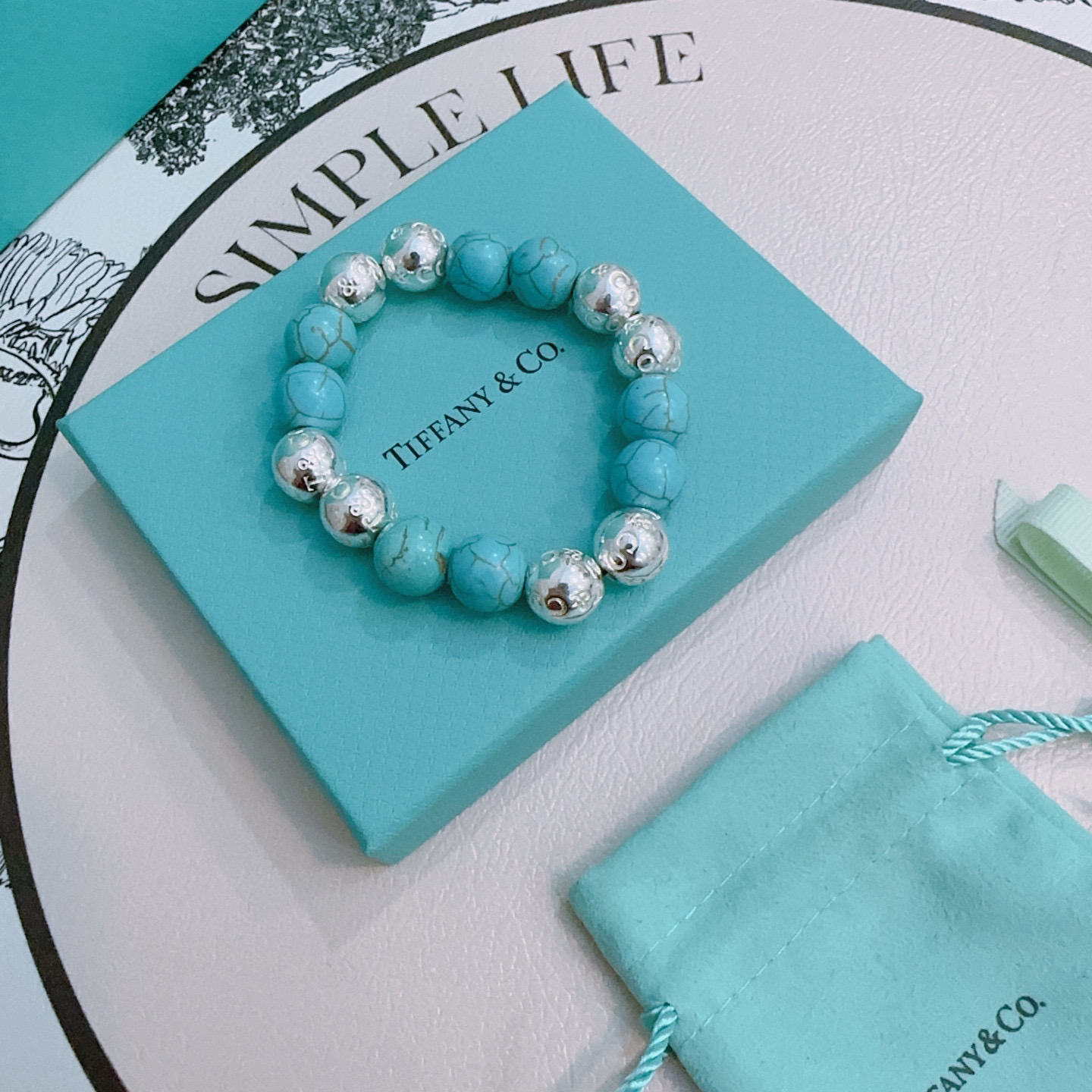 Tiffany & Co. Silver Agate Bracelet - Vintage Style, Unisex Design 2 i1760523486167 167 0 0
