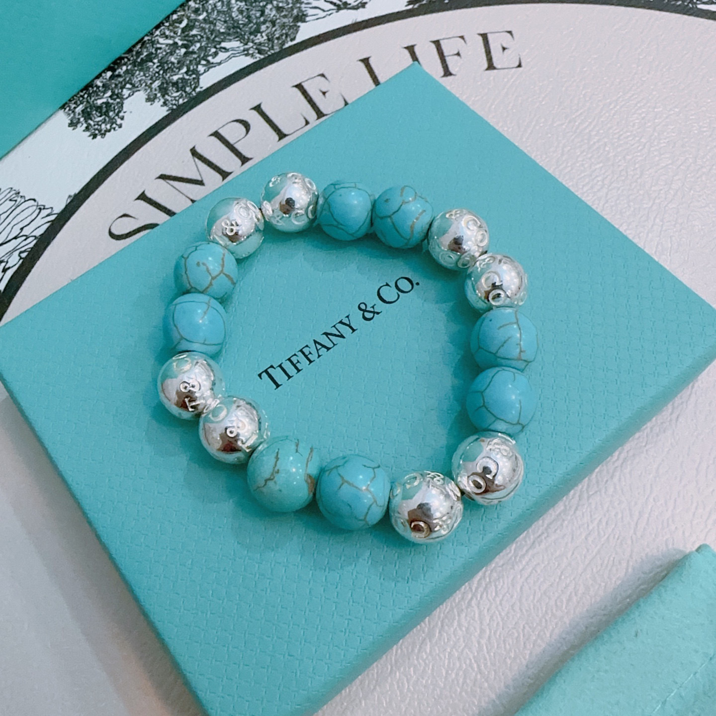 Tiffany & Co. Silver Agate Bracelet - Vintage Style, Unisex Design 7 i1760523487429 2328 0 5