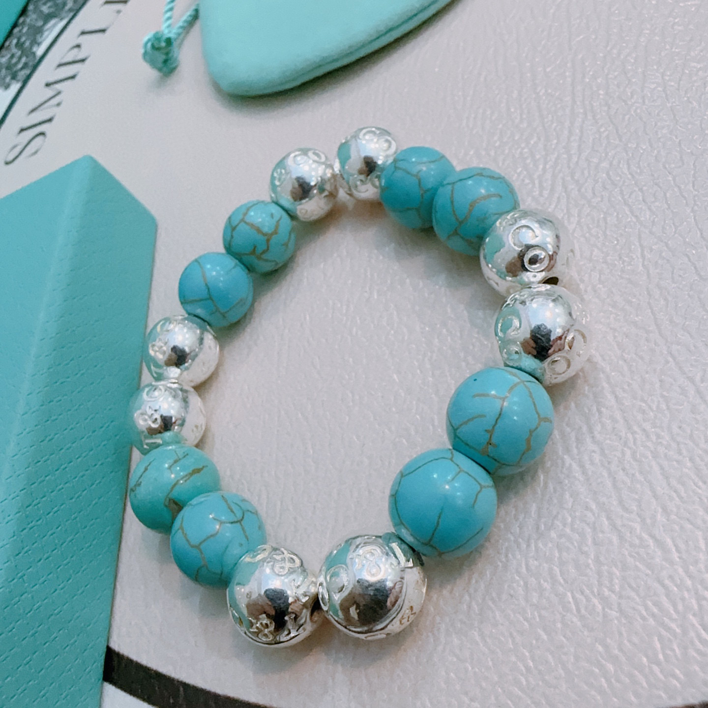 Tiffany & Co. Silver Agate Bracelet - Vintage Style, Unisex Design 4 i1760523487429 7360 0 2