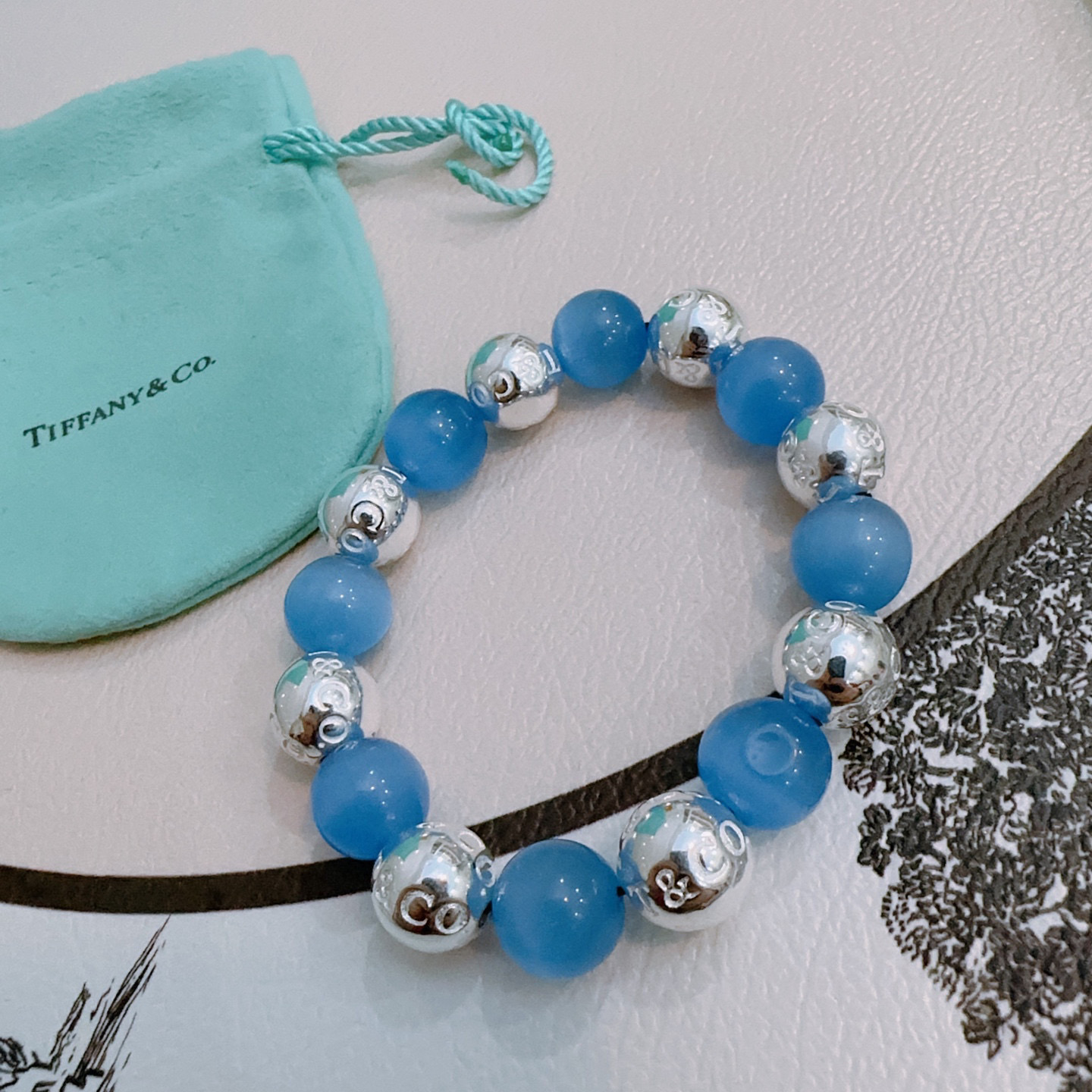 Tiffany&Co. Silver Agate Bracelet - Inspired by G-Dragon's Style 4 i1760523502581 9851 0 2